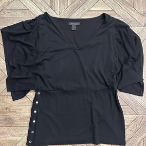 White House Black Market Kimono Sleeve Banded Waist Top - Size M